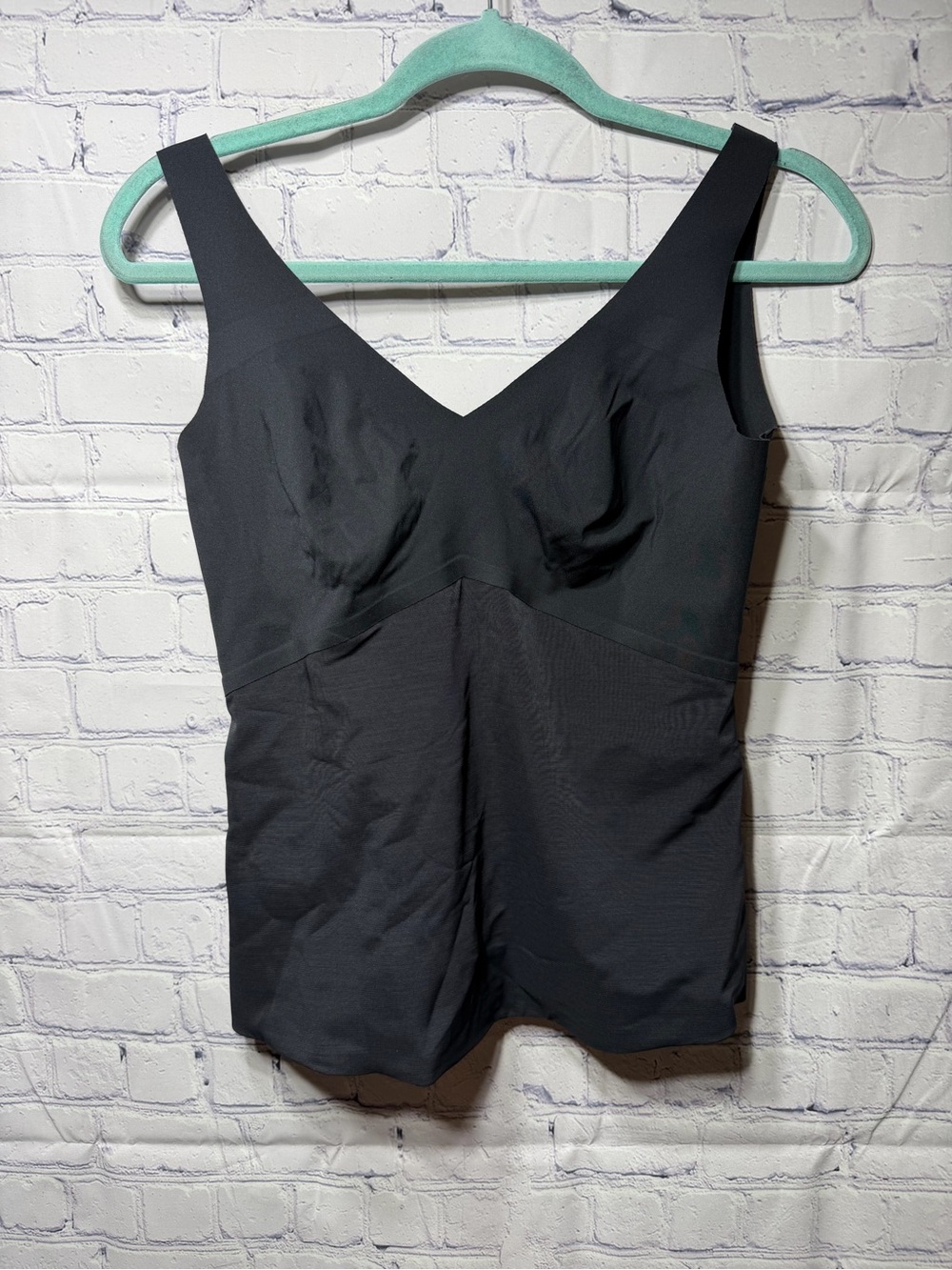 Honeylove Womens V-Neck Shapewear Tank Black Size L Slimming Curvewear